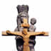 Virgen con ni�o y Cristo Crucificado